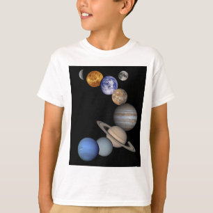 Het zonnestelsel bestrijkt onze planeten t-shirt
