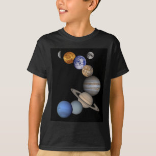 Het zonnestelsel bestrijkt onze planeten t-shirt