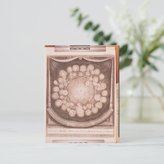 Het zonnestelsel briefkaart (Staand voorkant)