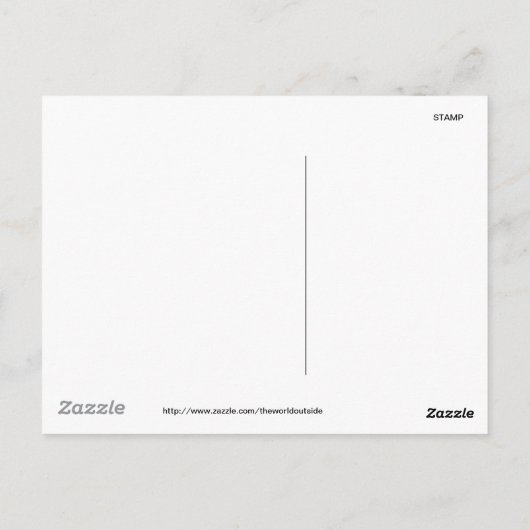 Het zonnestelsel briefkaart (Achterkant)