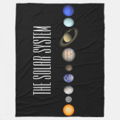 Het zonnestelsel fleece deken (Voorkant)