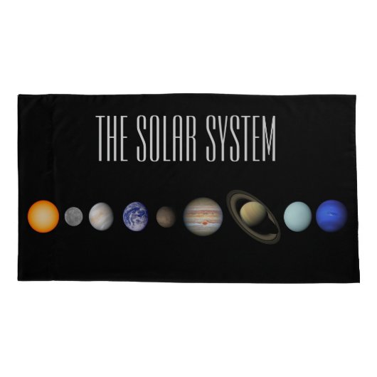 Het zonnestelsel kussensloop (Achterkant)