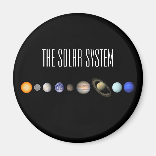 Het zonnestelsel magneet (Voorkant)