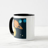 Het zonnestelsel mok (Voorkant links)
