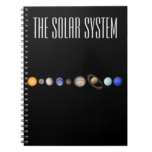 Het zonnestelsel notitieboek (Voorkant)