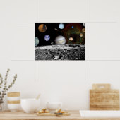 Het zonnestelsel poster (Keuken)