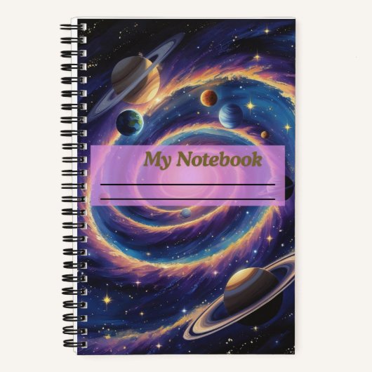 Het Zonnestelsel Stelsel Notitieboek (Voorkant)