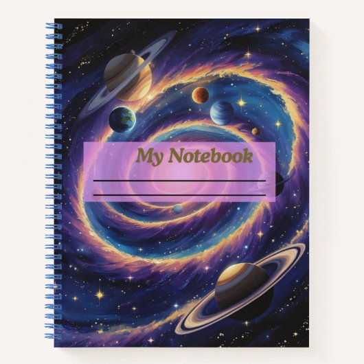 Het Zonnestelsel Stelsel Notitieboek (Voorkant)