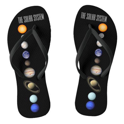 Het zonnestelsel teenslippers (Voetbed)