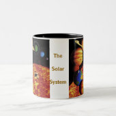 Het zonnestelsel tweekleurige koffiemok (Center)