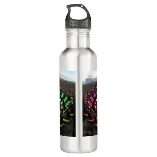 Het Zonsondergang Ritueel Waterfles (Achterkant)