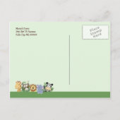 HET ZOO CREW OERWOUD BABY SHOWER BRIEFKAART (Achterkant)