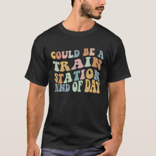 Het zou een soort treinstation kunnen zijn. t-shirt