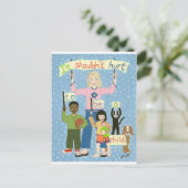 Het zou geen pijn moeten doen om een kind te zijn briefkaart (Staand voorkant)