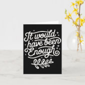 Het zou genoeg zijn geweest gekozen mensen christe kaart (Gele Bloem)