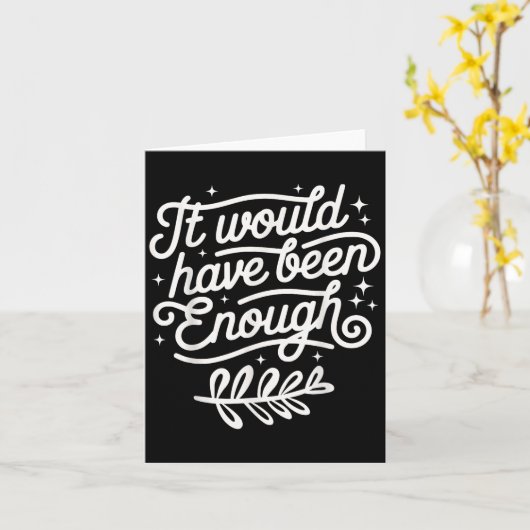 Het zou genoeg zijn geweest gekozen mensen christe kaart (Gele Bloem)