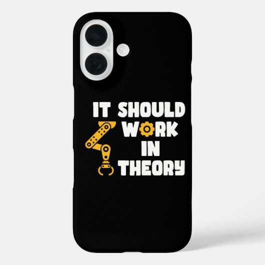 Het zou in theorie moeten werken, grappige robotar Case-Mate iPhone case (Achterkant)