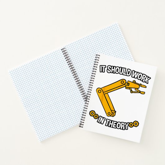Het zou moeten werken in theorietshirt Robotics En Notitieboek (Binnen)
