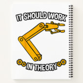 Het zou moeten werken in theorietshirt Robotics En Notitieboek (Achterkant)