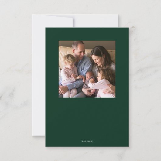 Het zou niet de feestdagen zijn zonder Grinch Kaart (Achterkant)