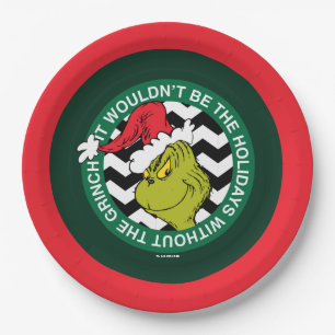 Het zou niet Kerstmis zijn zonder Grinch Papieren Bordje