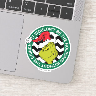 Het zou niet Kerstmis zijn zonder Grinch Sticker