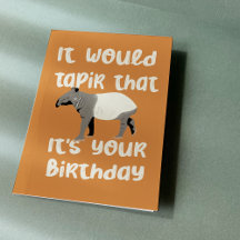 Het Zou Tapir Zijn Dat Het Je Verjaardag Is