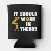 Het zou theoretisch moeten werken, grappig robotar blikjeskoeler (Achterkant)