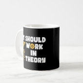 Het zou theoretisch moeten werken, grappig robotar koffiemok (Voorkant links)