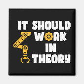 Het zou theoretisch moeten werken, grappig robotar magneet (Voorkant)