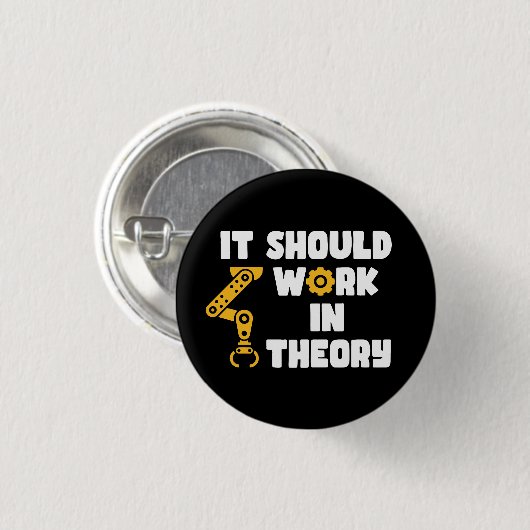 Het zou theoretisch moeten werken, grappig robotar ronde button 3,2 cm (Voorkant /achterkant)