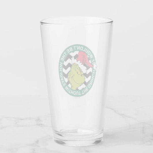 Het zouden de Feestdagen niet zijn zonder Grinch Glas (Achterkant)