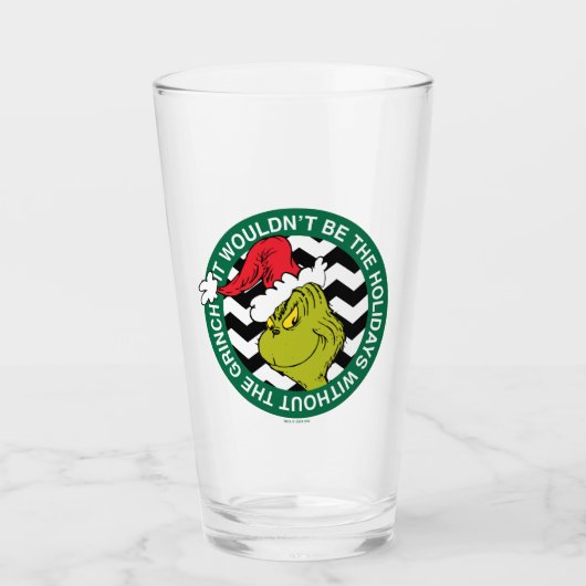 Het zouden de Feestdagen niet zijn zonder Grinch Glas (Voorkant)