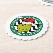 Het zouden de Feestdagen niet zijn zonder Grinch Kartonnen Onderzetters (Gekanteld)