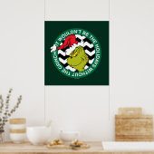 Het zouden de Feestdagen niet zijn zonder Grinch Poster (Keuken)