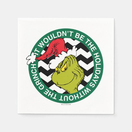 Het zouden de Feestdagen niet zijn zonder Grinch Servet (Voorkant)