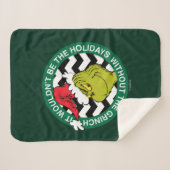 Het zouden de Feestdagen niet zijn zonder Grinch Sherpa Deken (Voorkant (horizontaal))