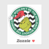 Het zouden de Feestdagen niet zijn zonder Grinch Sticker (Vel)