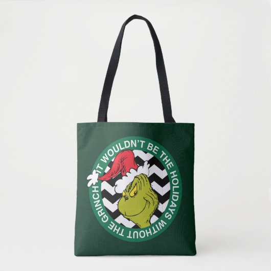 Het zouden de Feestdagen niet zijn zonder Grinch Tote Bag (Voorkant)