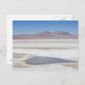 Het zoutmeer op weg naar Argentinië Briefkaart (Voorkant / Achterkant)