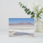 Het zoutmeer op weg naar Argentinië Briefkaart (Staand voorkant)