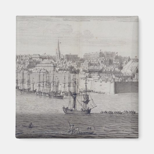 Het Zuid-Uitzicht van Berwick Upon Tweed, c.1743-4 Magneet (Voorkant)