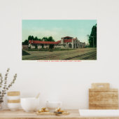 Het Zuidelijke Railroad Depot van de Stille Oceaan Poster (Keuken)