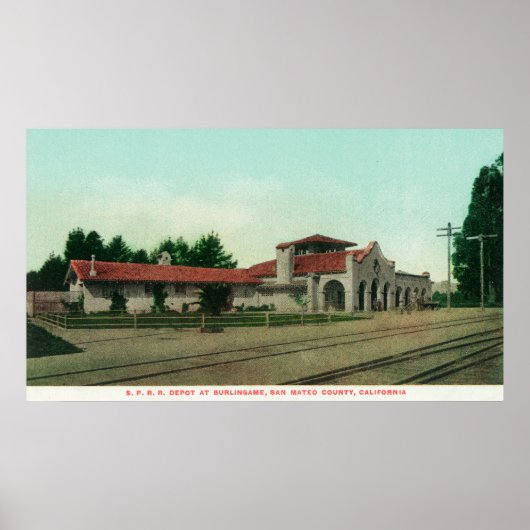 Het Zuidelijke Railroad Depot van de Stille Oceaan Poster (Voorkant)