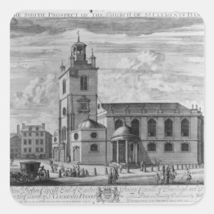 Het zuidelijke vooruitzicht van de St. Vierkante Sticker