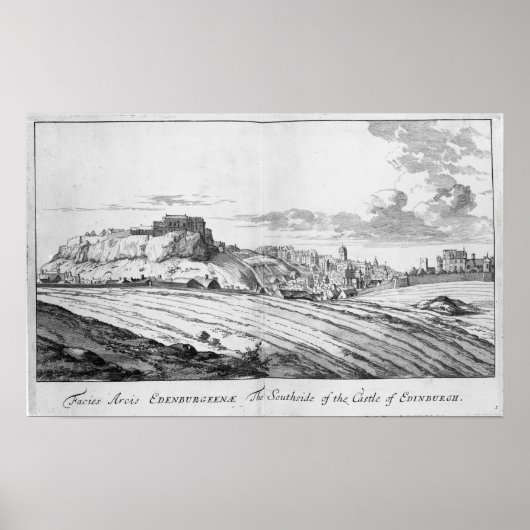 Het zuiden van het kasteel van Edinburgh Poster (Voorkant)
