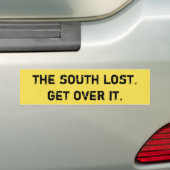 Het zuiden verloor. Ga er over. Bumpersticker (Op auto)