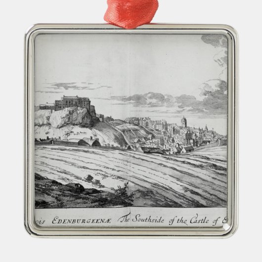 Het zuidoosten van het kasteel van Edinburgh Metalen Ornament (Voorkant)