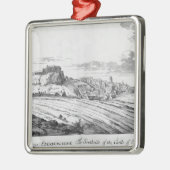 Het zuidoosten van het kasteel van Edinburgh Metalen Ornament (Links)