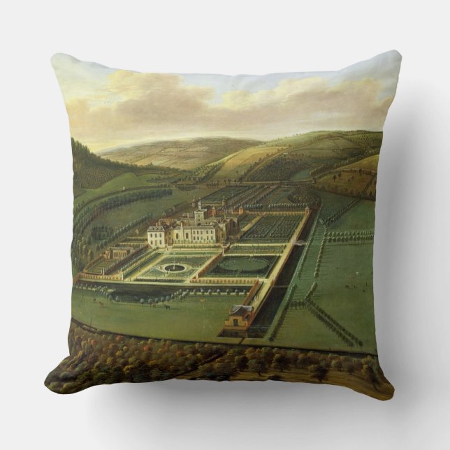 Het zuidoostperspectief van Hampton Court, Herefor Kussen (Voorkant)